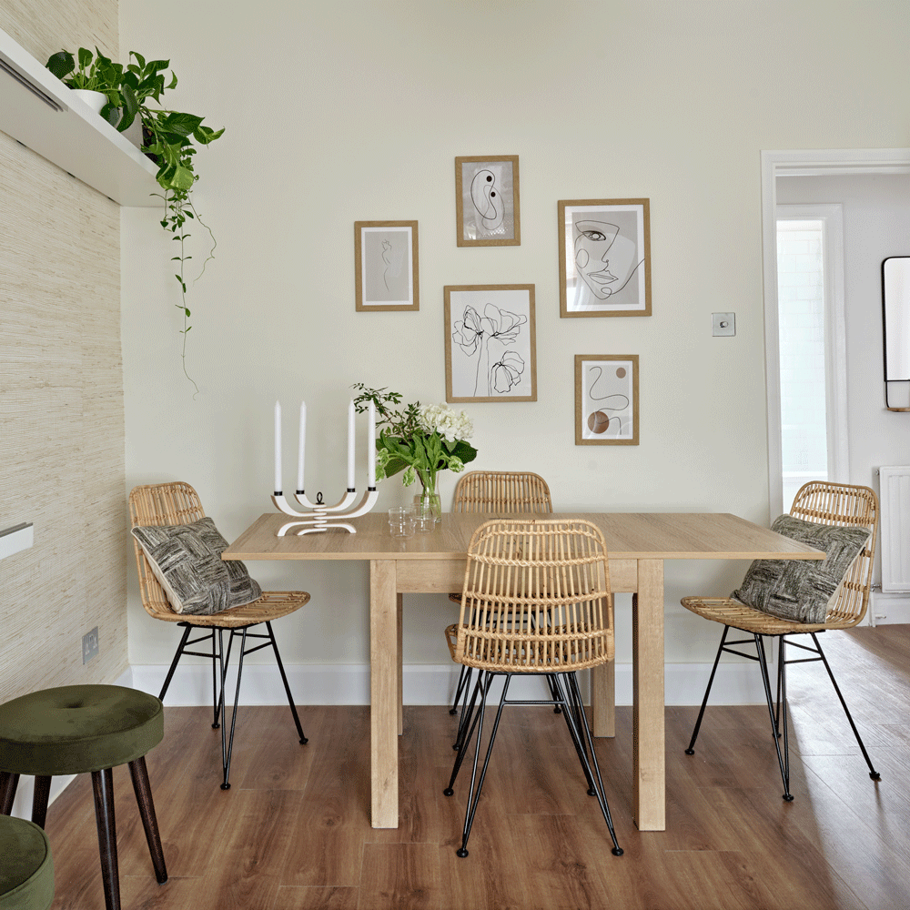 dining area in modern scandi space