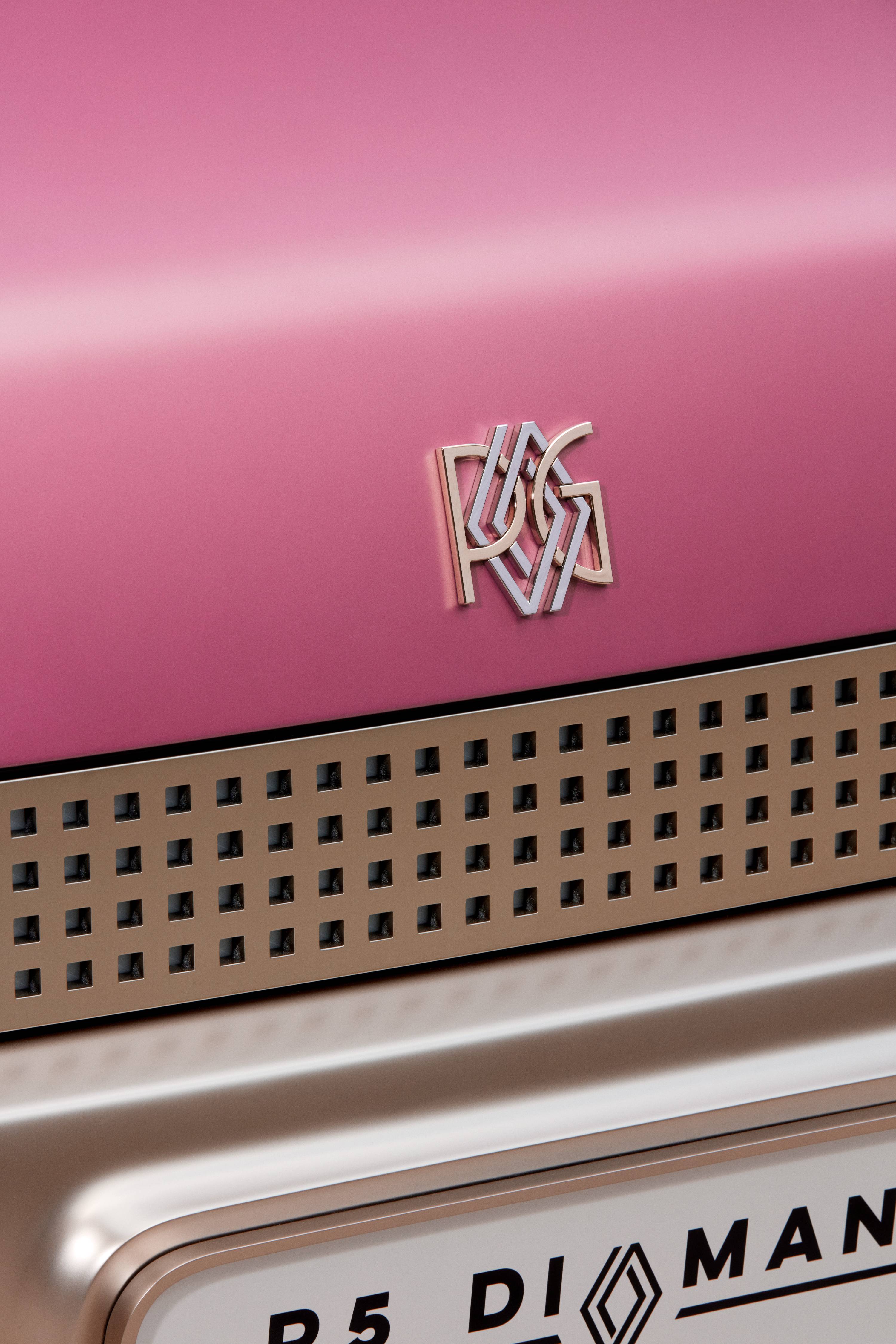 close-up of car logo and grille