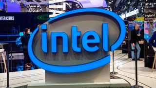 Intel sign at CES