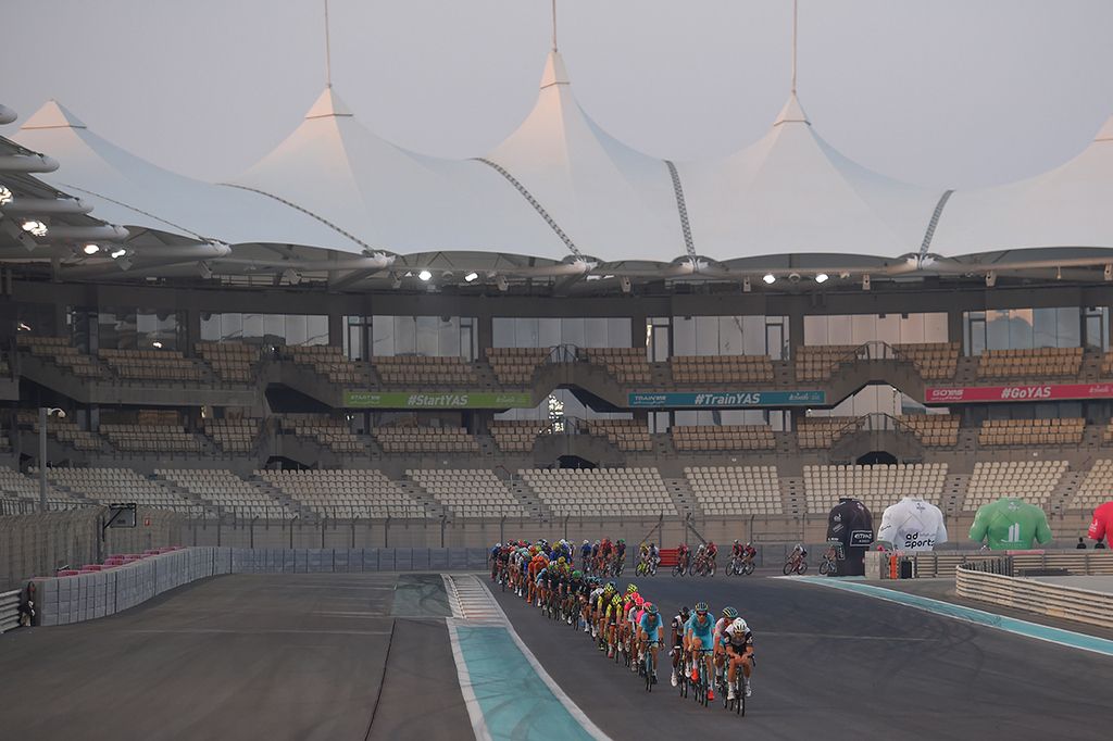 Not too many fans came out for the final stage on the Yas Marina circuit