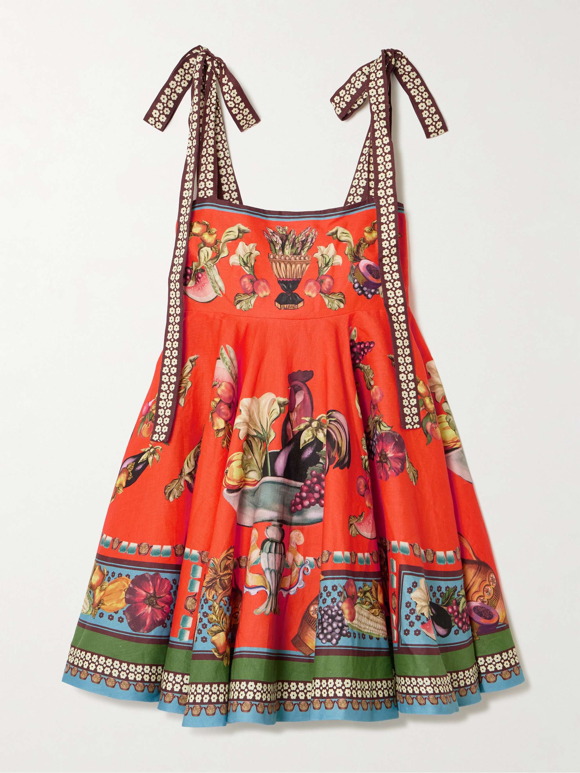Rocco Printed Linen Mini Dress