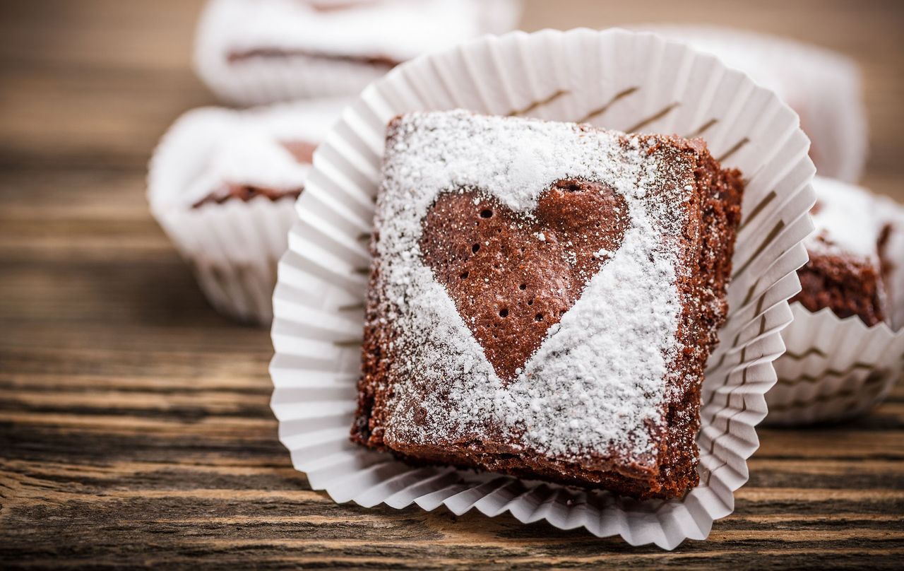 valentines brownies