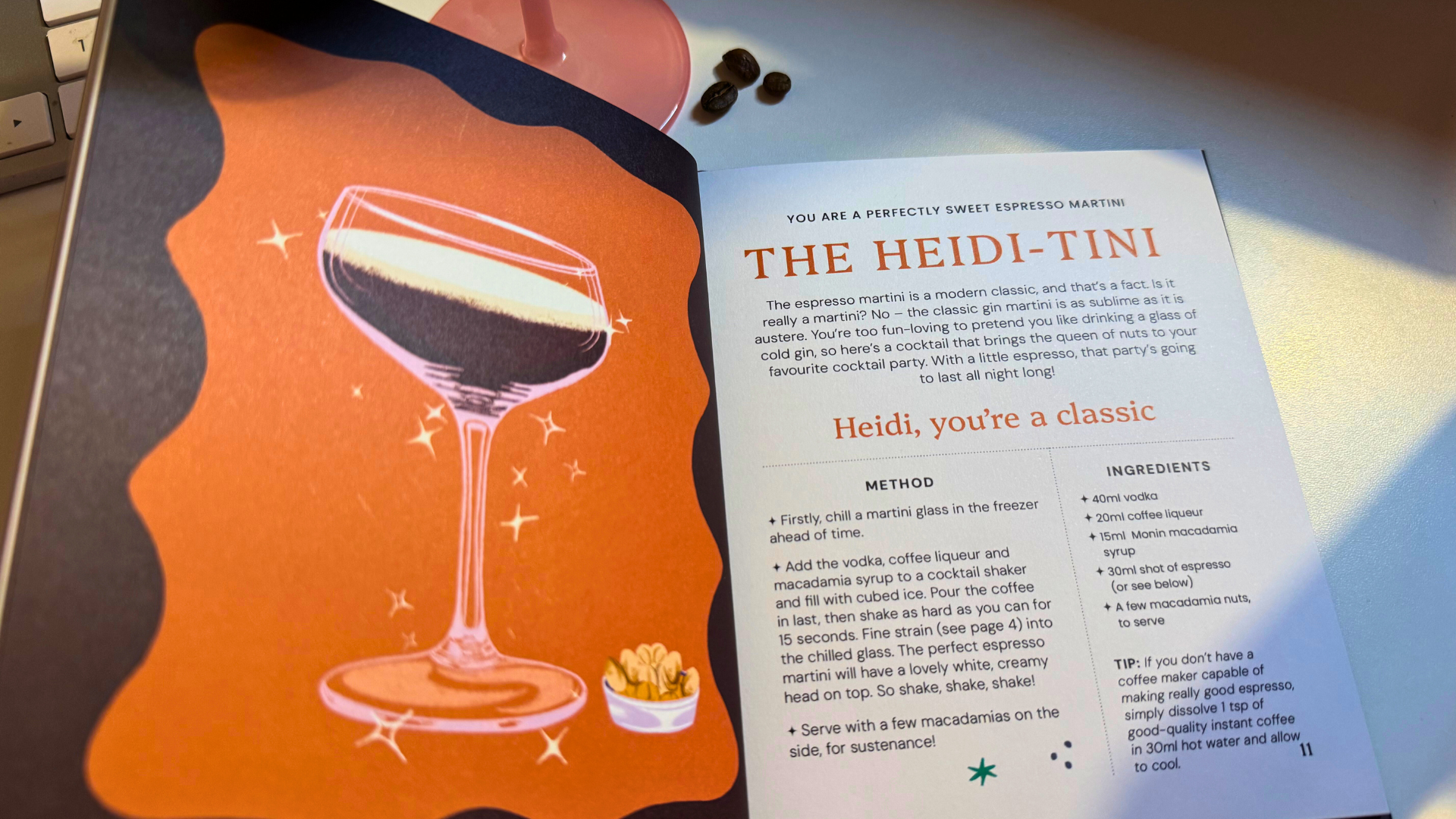 An image of the personalised How to make a Name-tini book from Wonderbly