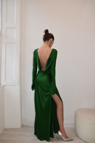 Eden Dress - Uk 6 / Emerald Green