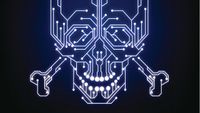 Digital skull and crossbones