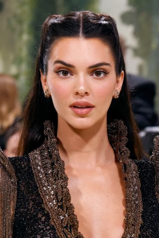 Kendall Jenner Wears a Half-Up, Half-Down Hairstyle