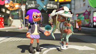 Splatoon 2 Inkling and Marina in photo mode