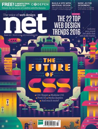 A futuristic and wholly inspiring illustrative effort from NET magazine