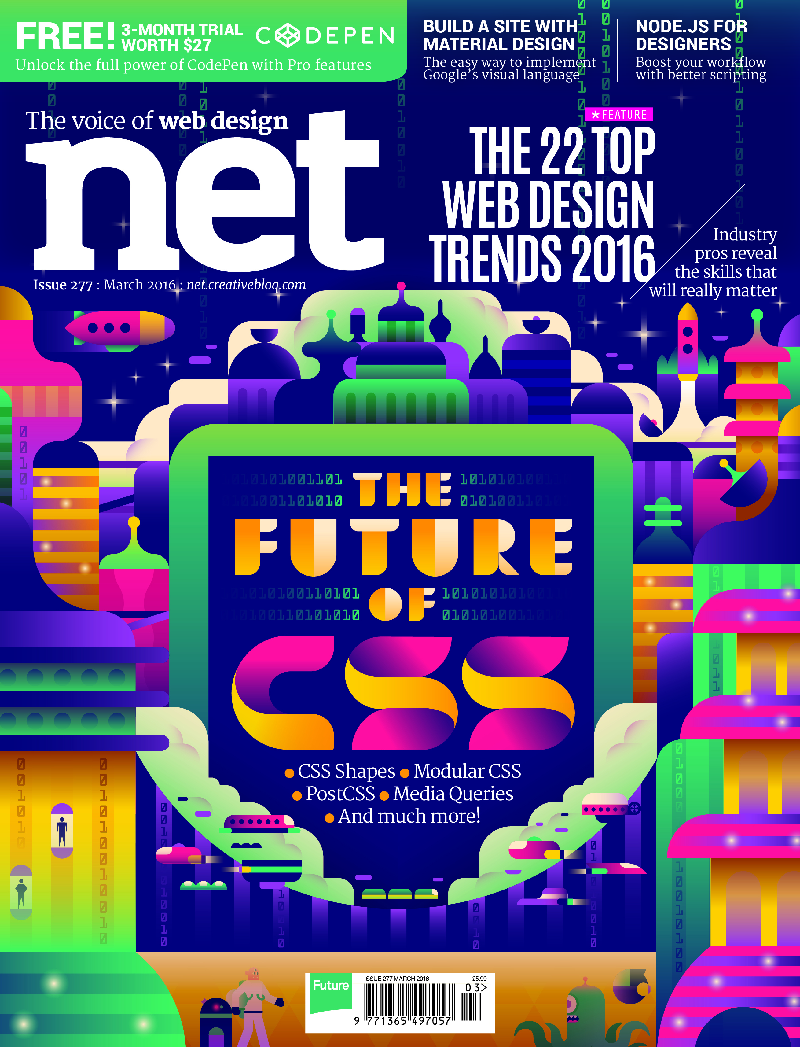 A futuristic and wholly inspiring illustrative effort from NET magazine