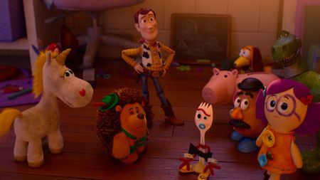 Wody reunites with the toys in Toy Story 5.