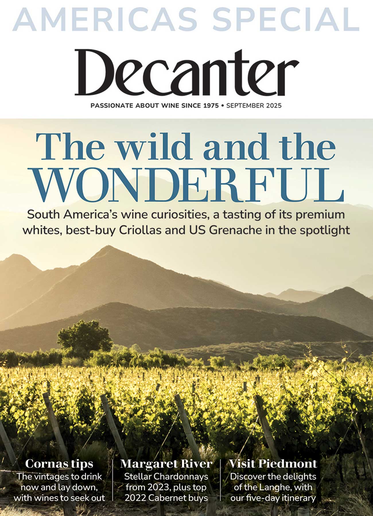 Cover of Decanter magazine September 2025