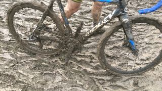 Cyclocross bikes filthy with mud