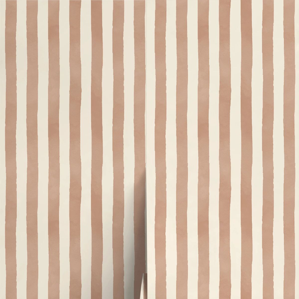 Pink striped wallpaper