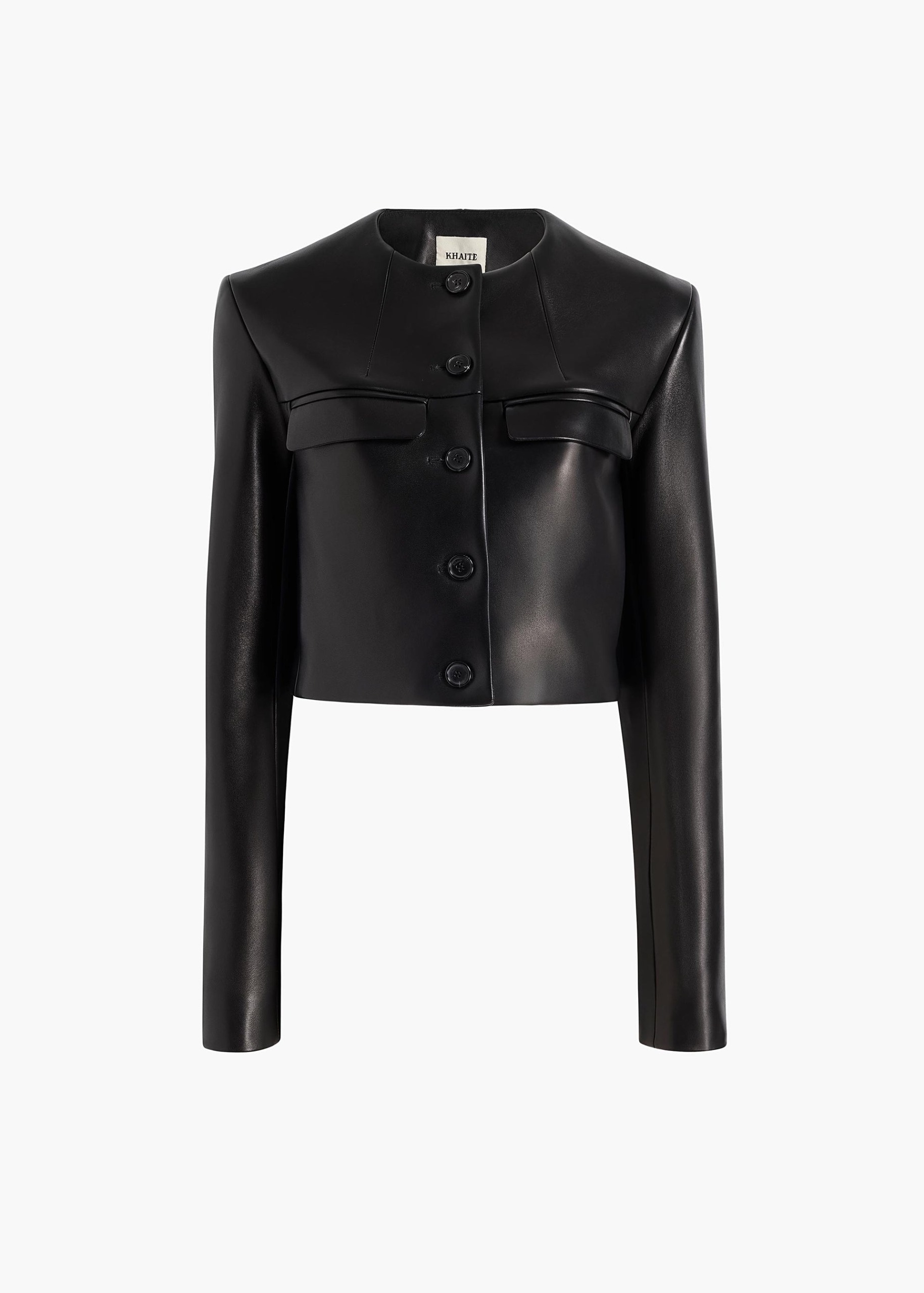 Roto Jacket in Black Leather - 0 / Black / 100%lamb