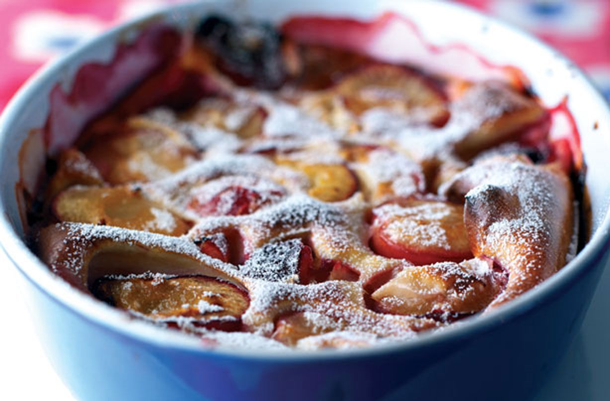 Weight Watchers plum Amaretto pudding