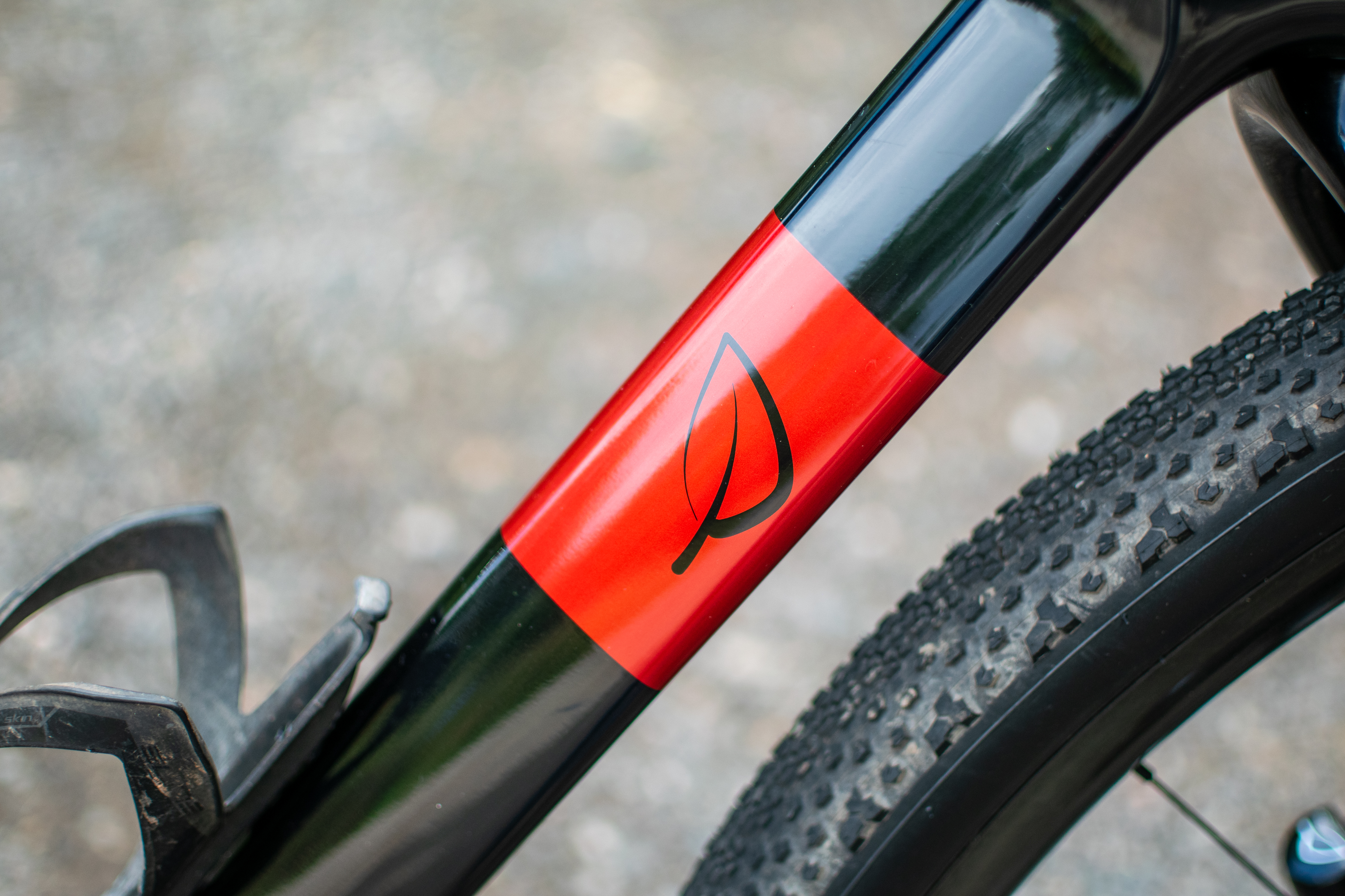 A black lauf gravel bike