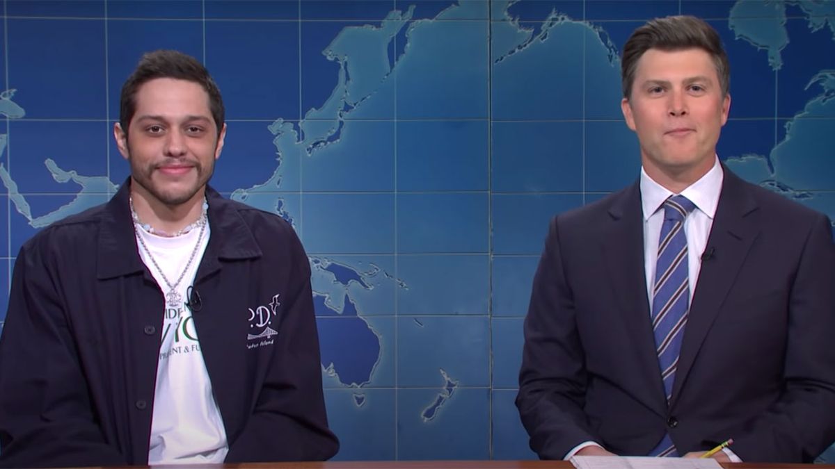 Pete Davidson's Heartfelt SNL Goodbye Included A Will Smith And Chris Rock Joke The Crowd Did Not See Coming