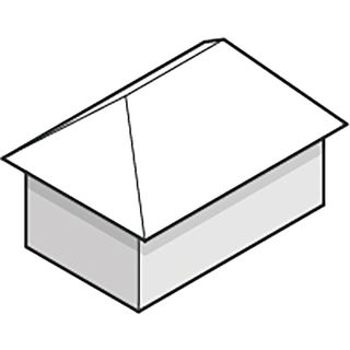 diagram of a hip roof