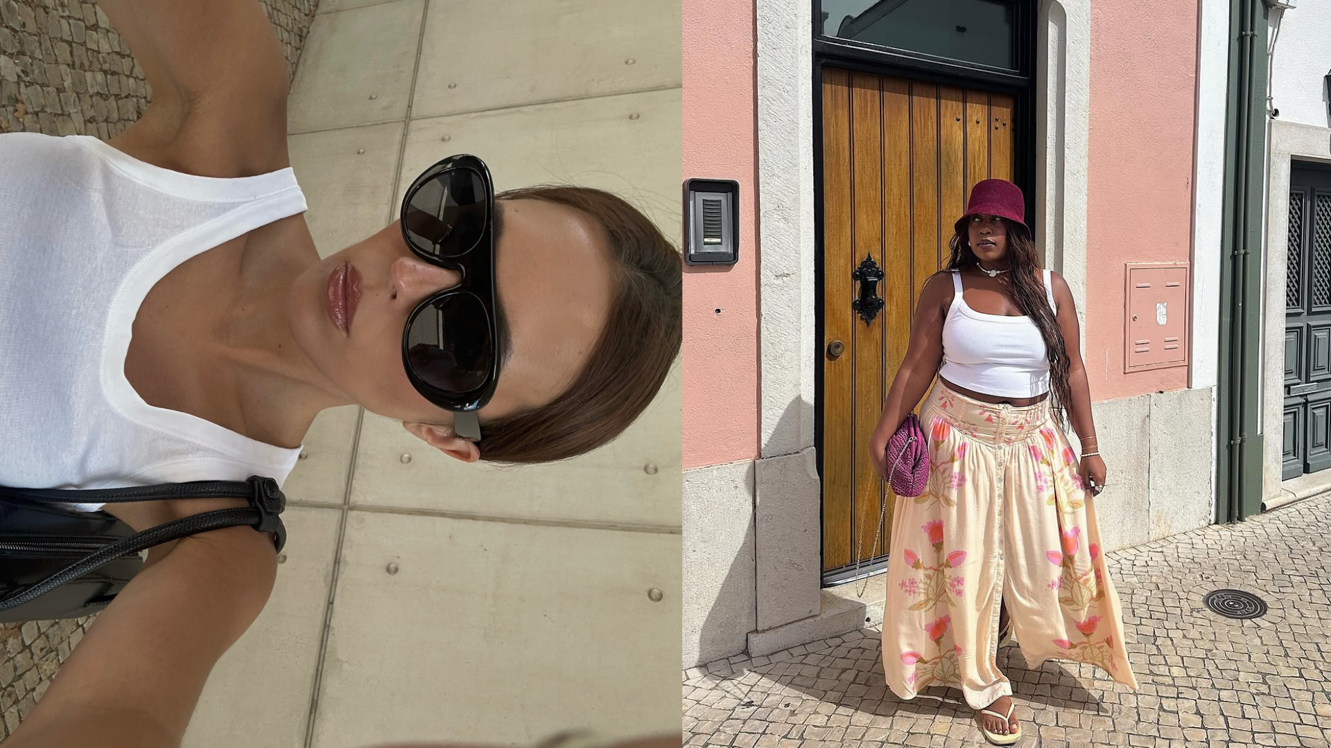 Collage of women wearing summer scoop-neck tank outfits 2026.