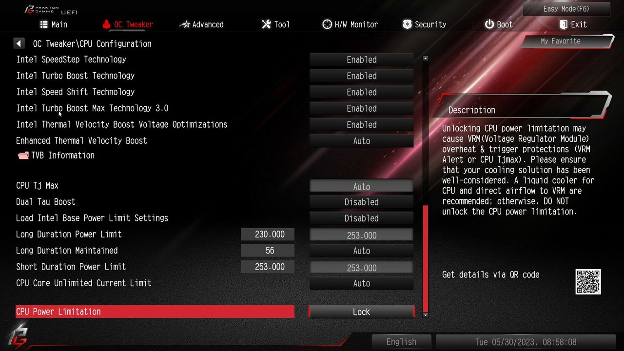 ASRock Z790 PG-ITX/TB4