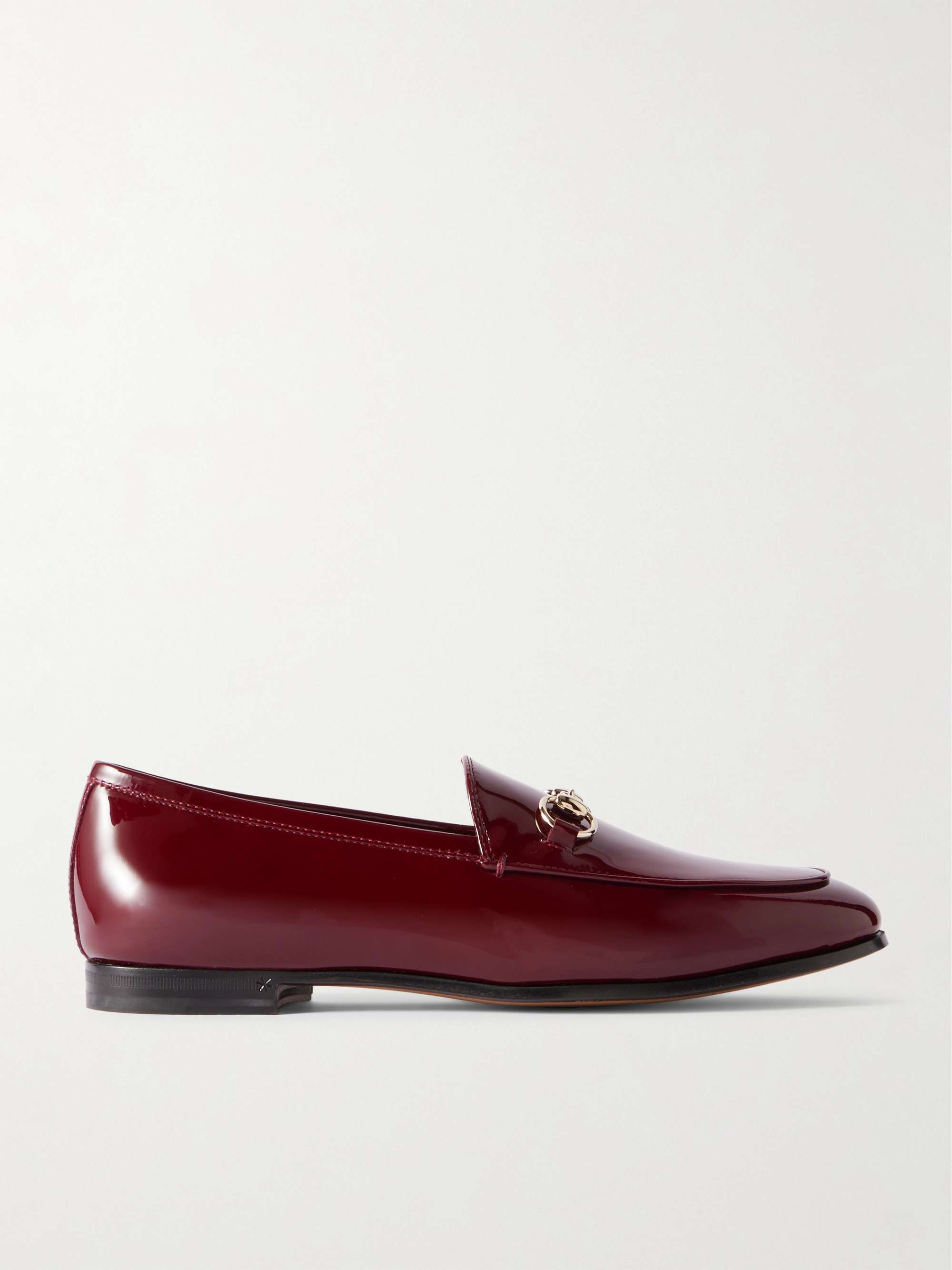 Jordaan Horsebit-Detailed Patent-Leather Loafers