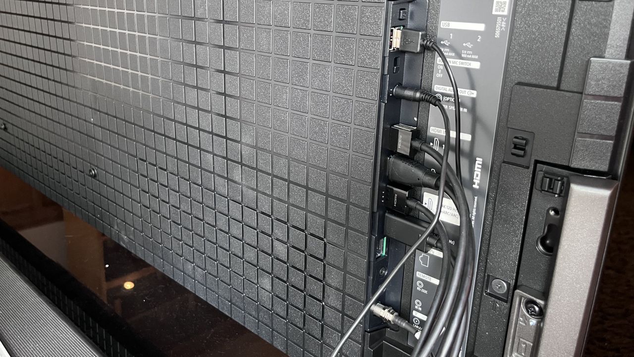 Sony Bravia 8 II rear panel ports