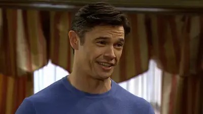 Xander (Paul Telfer) smiles on Days of Our Lives