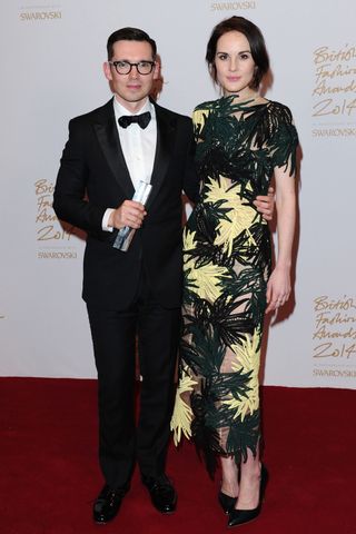Erdem & Michelle Dockery At The British Fashion Awards 2014