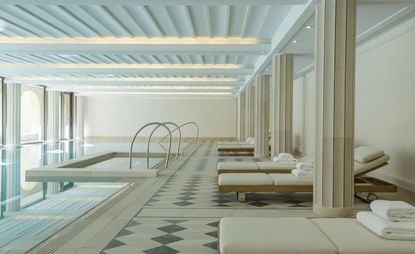 The adjacent heated indoor swimming pool