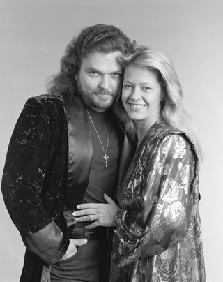 Rossington and his wife, singer Dale Krantz Rossington, in Atlanta, September 24, 1986. The couple formed the Rossington Band and released their debut album in 1986.
