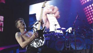 Eddie Van Halen performs with Van Halen in 2008