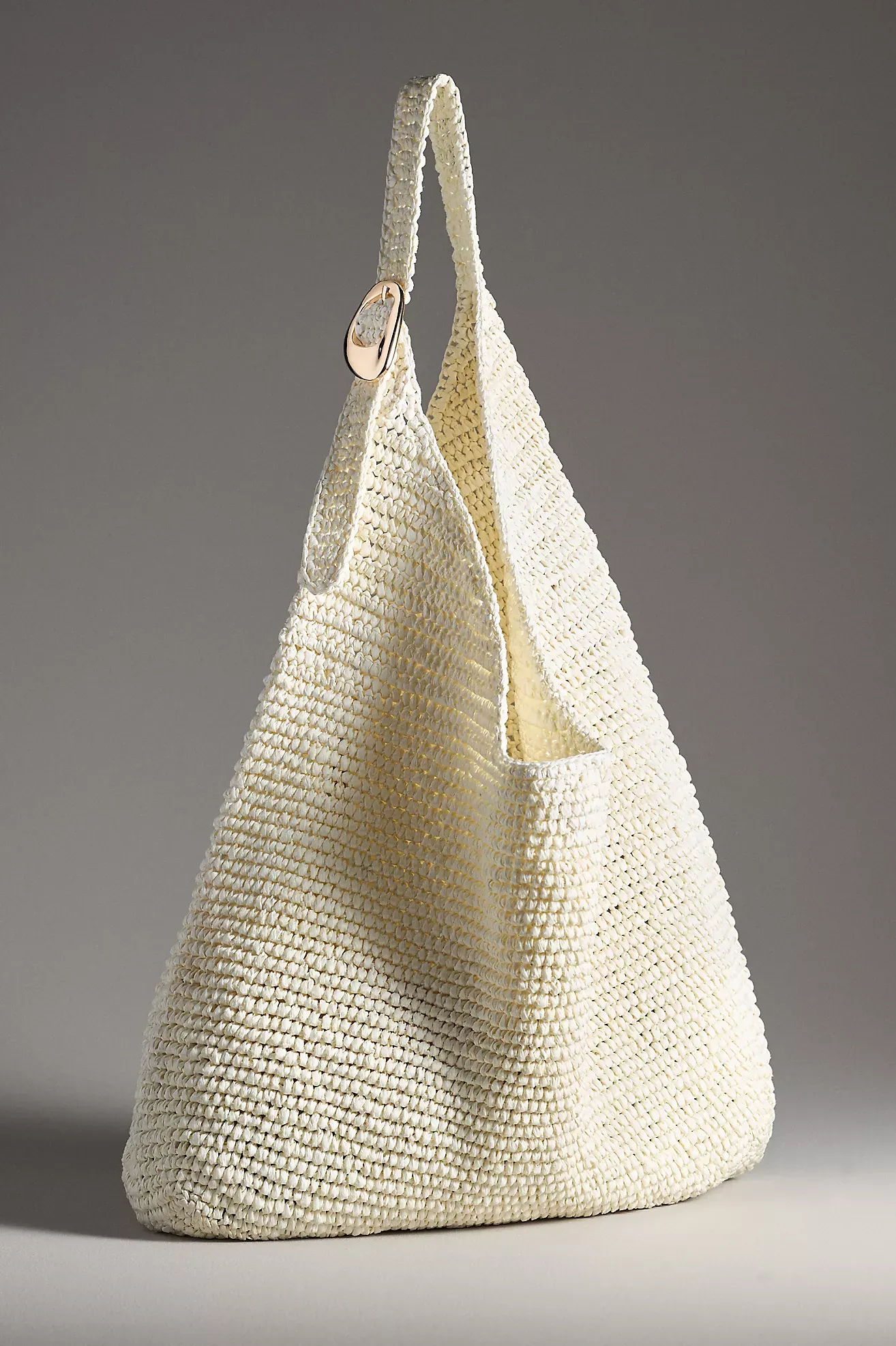 The Love Knot Slouchy Bag: Raffia Buckle Edition