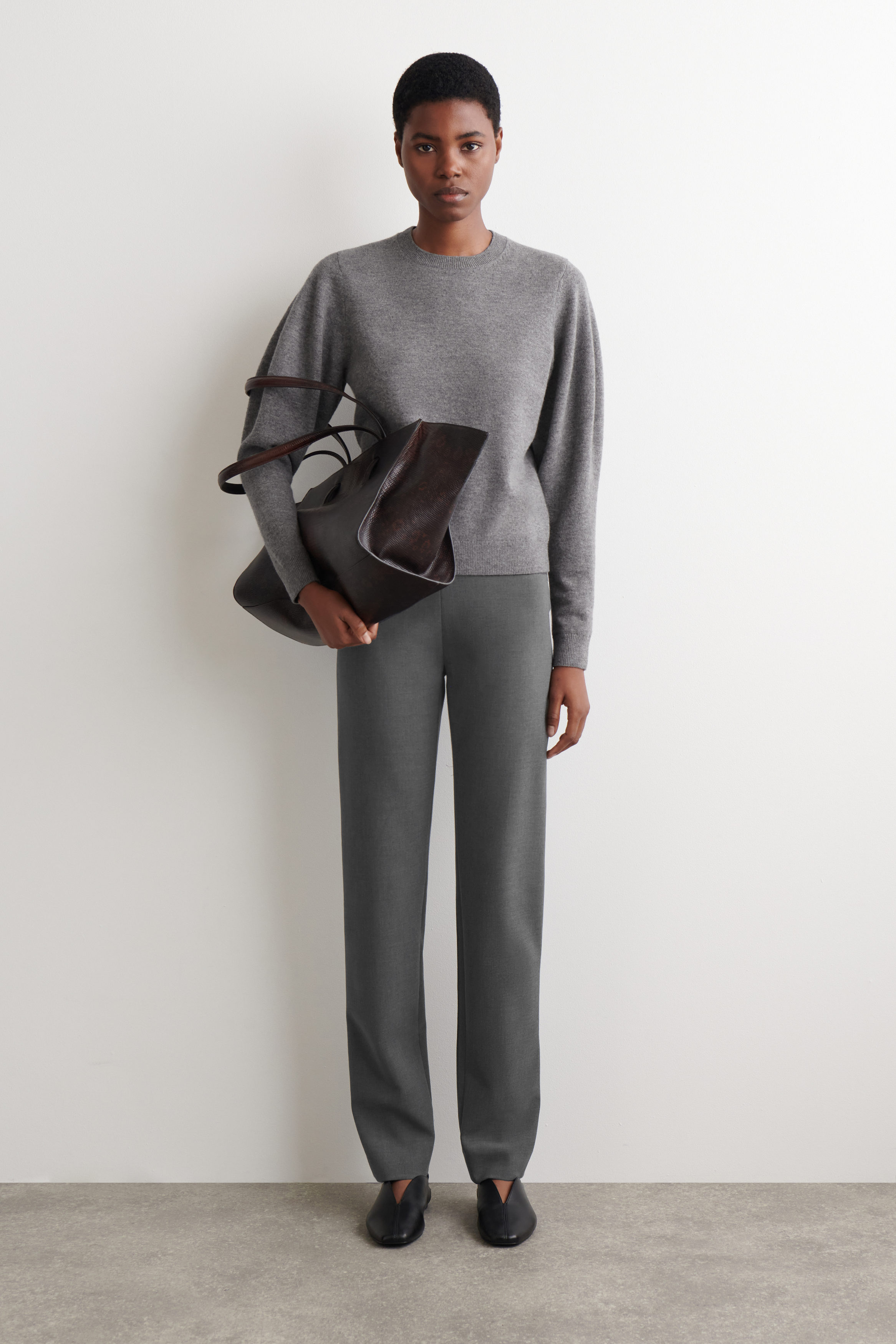 Slim Straight-Leg Trousers