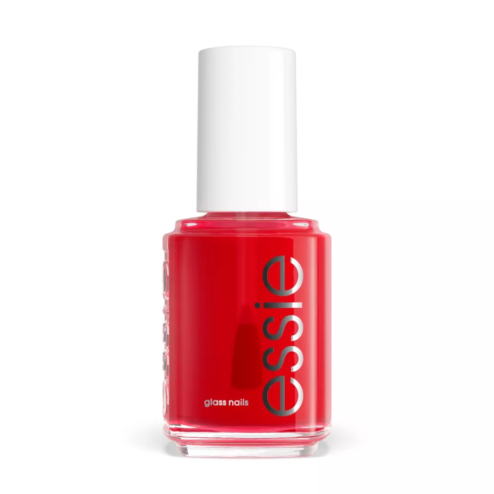 Essie Glass Nails Full Blown, Vibrant Pink Nail Polish, Sheer Finish, 13.5ml