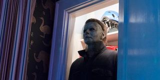 Michael Myers in a closet