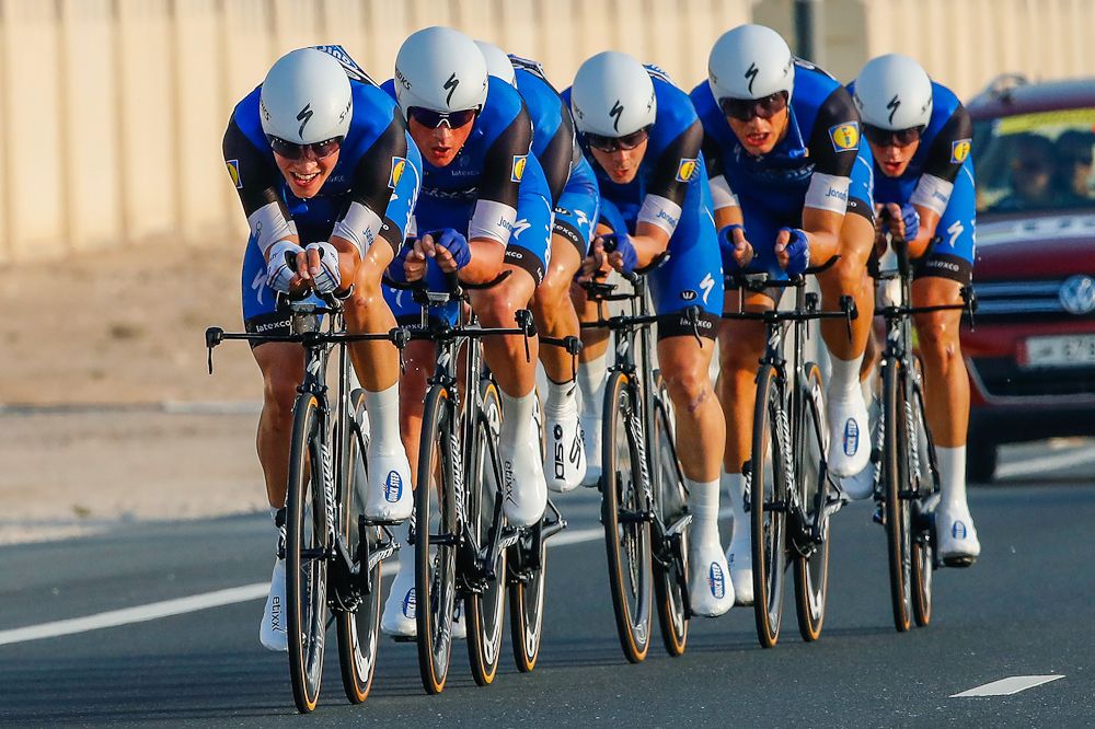 Etixx - Quick Step en route to their third Worlds TTT victory