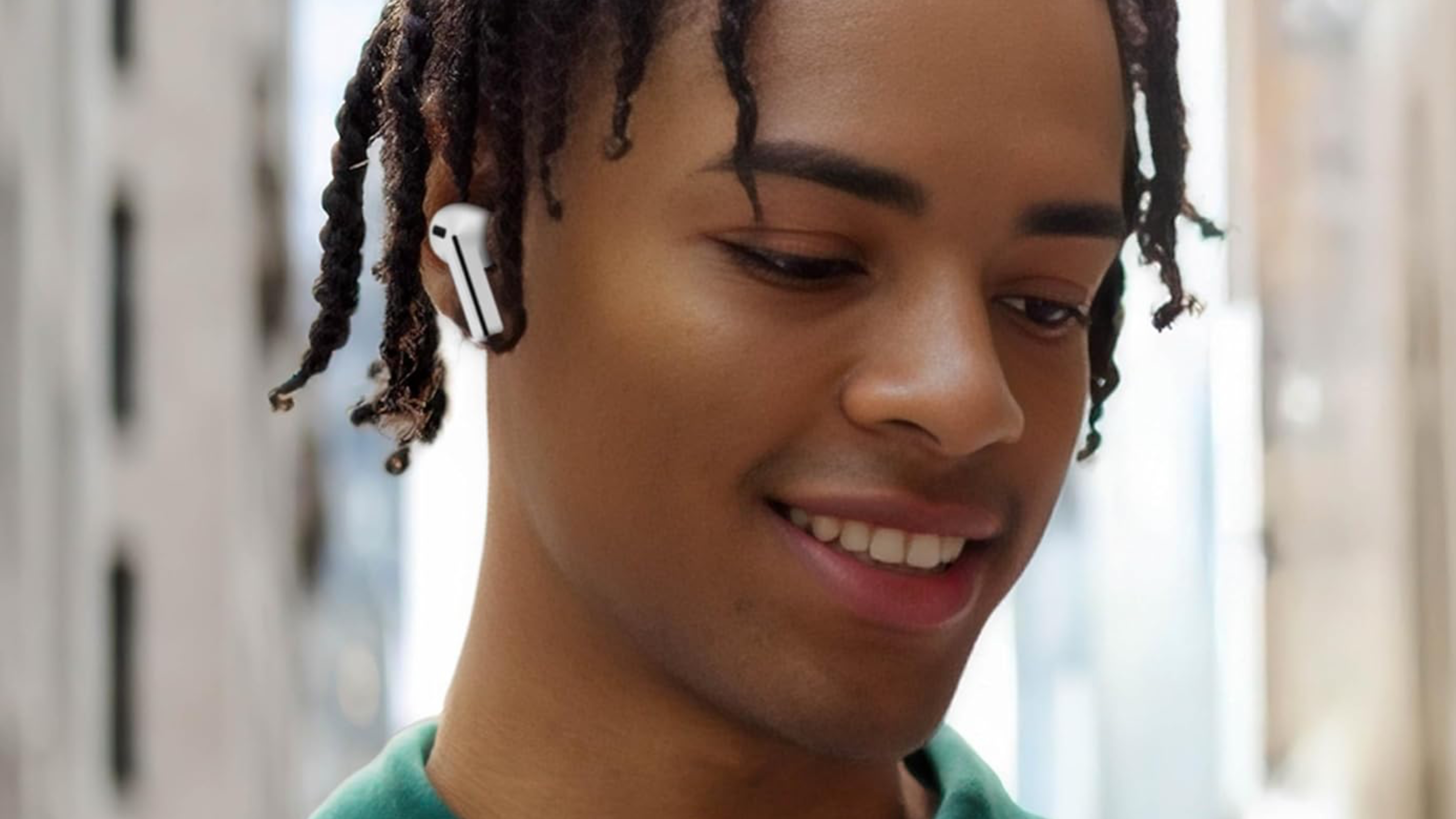 The Samsung Galaxy Buds 3 FE in official press images.