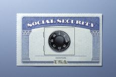 A combination lock guards a door to the secrets of the myriad of options with repspect to claiming a Social Security benefit.