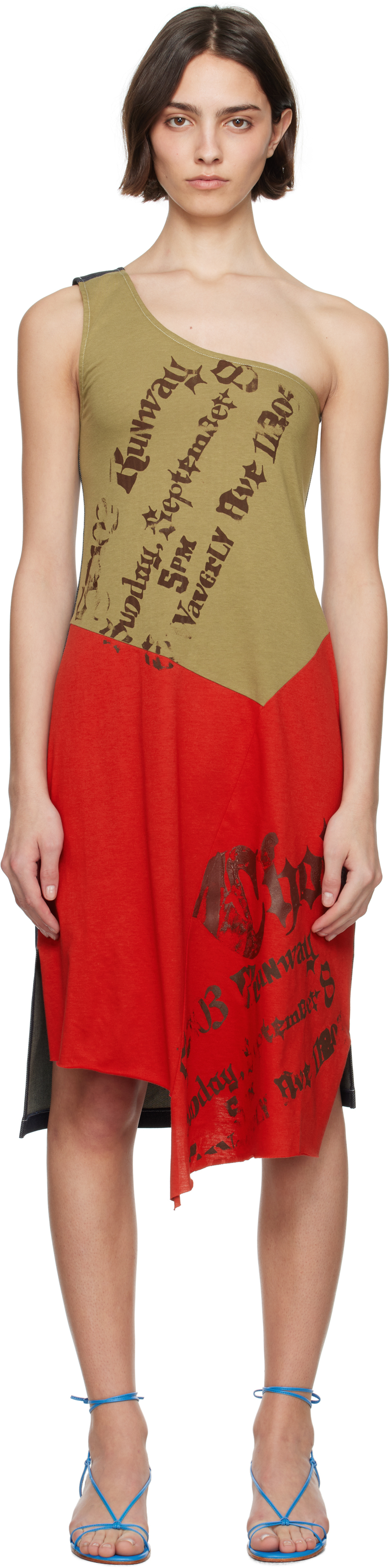 Multicolor Hall Midi Dress