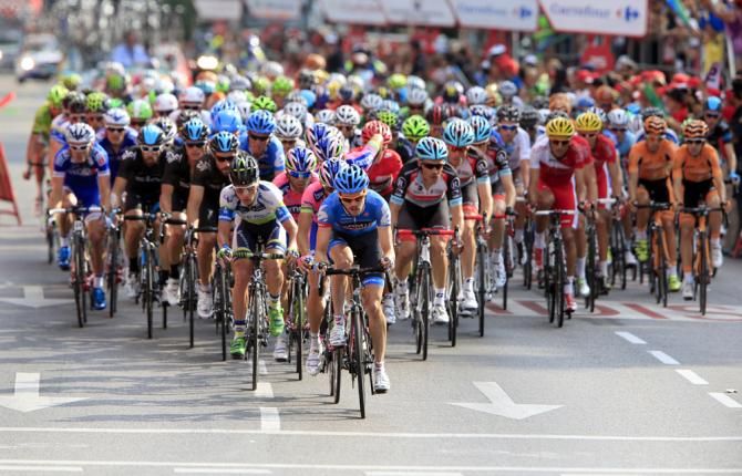 The peloton reach Madrid at the end of the 2013 Vuelta a Espana