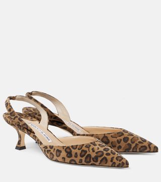 Carolyne 50 Suede Slingback Pumps