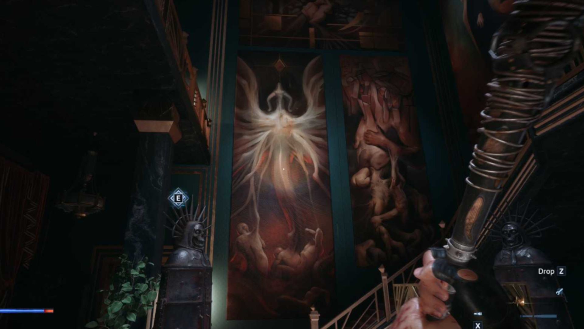 A screenshot of the Red Dragon easter egg in Hellraiser: Revival