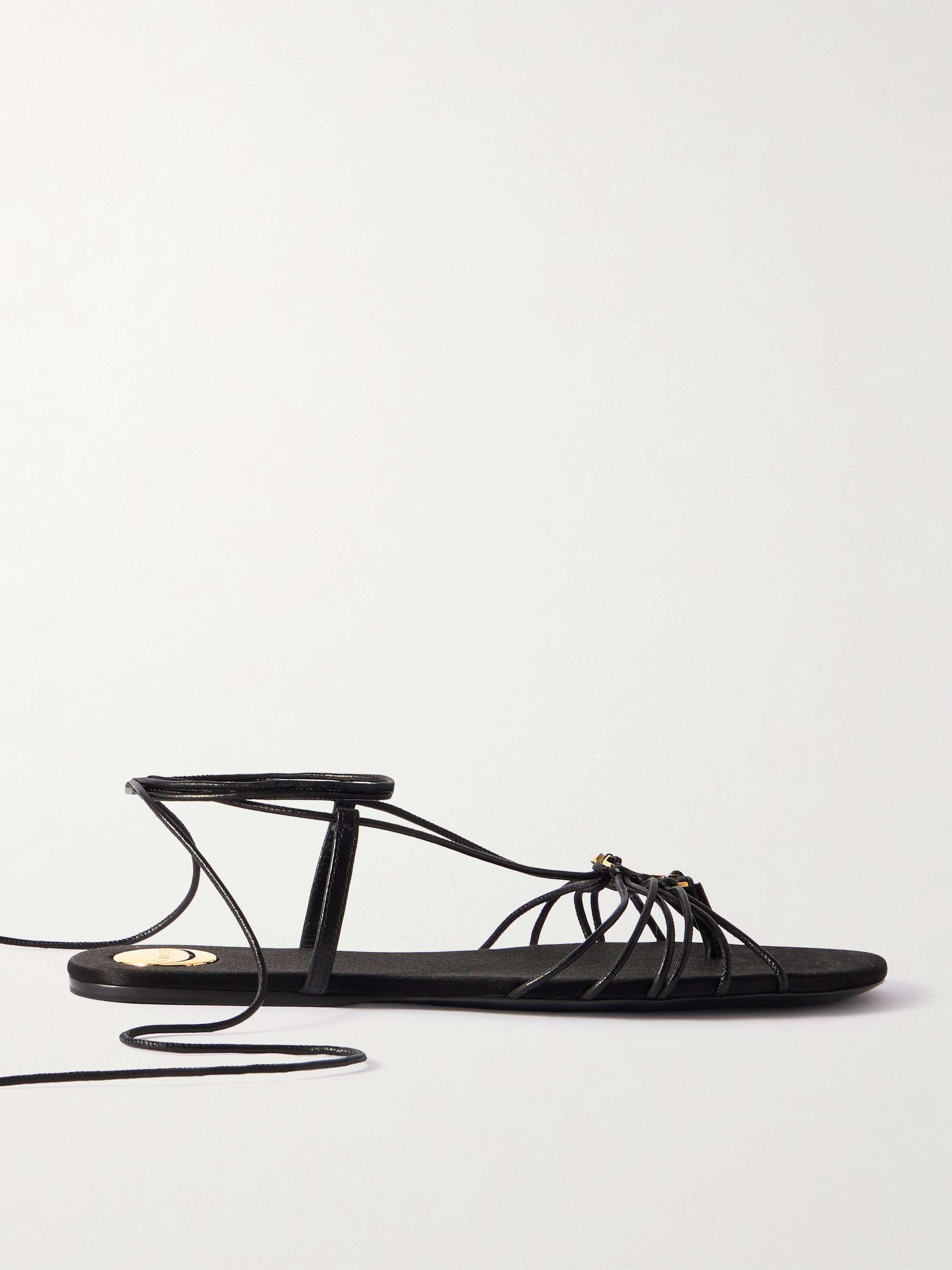 Babylone Logo-Embellished Leather Sandals