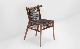 Chair modelled on a loom