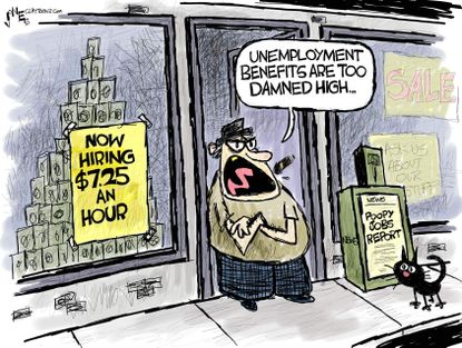 Editorial Cartoon U.S. jobs report hiring