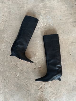 Arket Black Leather Boots | Uk4