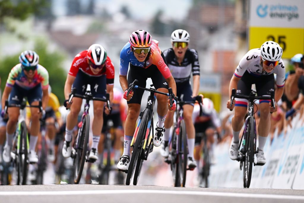 Eleonora Gasparrini (UAE Team ADQ) wins stage 3 at the Tour de Suisse Women