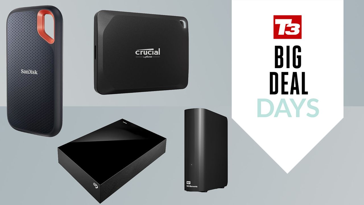 A selection of SSDs and HDDs in the Prime Day sale