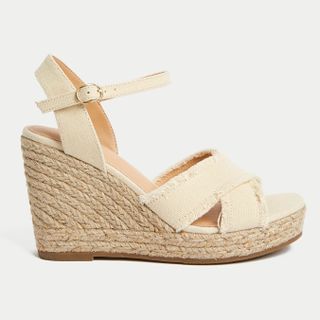 M&S Buckle Wedge Espadrilles