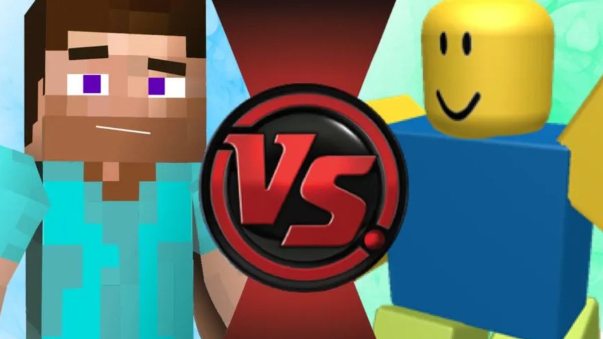 Minecraft VS Roblox - Logo Battle 